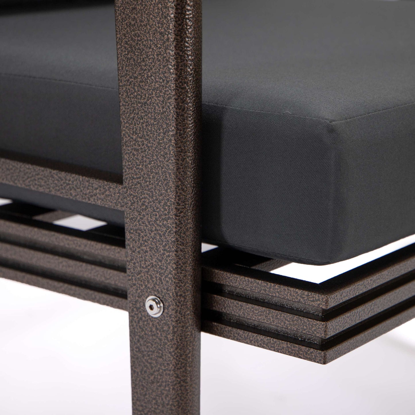 LeisureMod Walbrooke Modern Brown Patio Conversation With Square Fire Pit & Tank Holder | Outdoor Sofas, Loveseats & Sectionals | Modishstore - 30