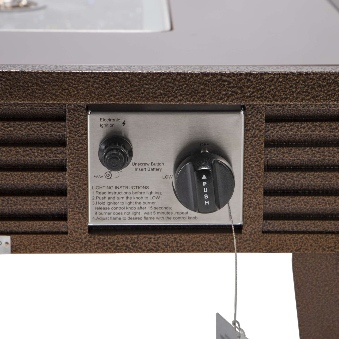 LeisureMod Walbrooke Modern Brown Patio Conversation With Square Fire Pit & Tank Holder | Outdoor Sofas, Loveseats & Sectionals | Modishstore - 55