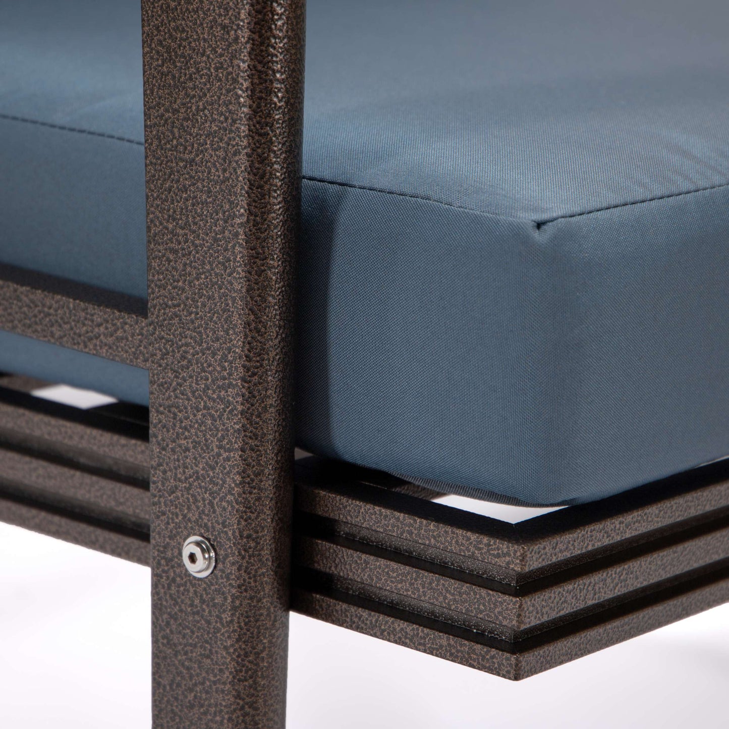 LeisureMod Walbrooke Modern Brown Patio Conversation With Square Fire Pit & Tank Holder | Outdoor Sofas, Loveseats & Sectionals | Modishstore - 50