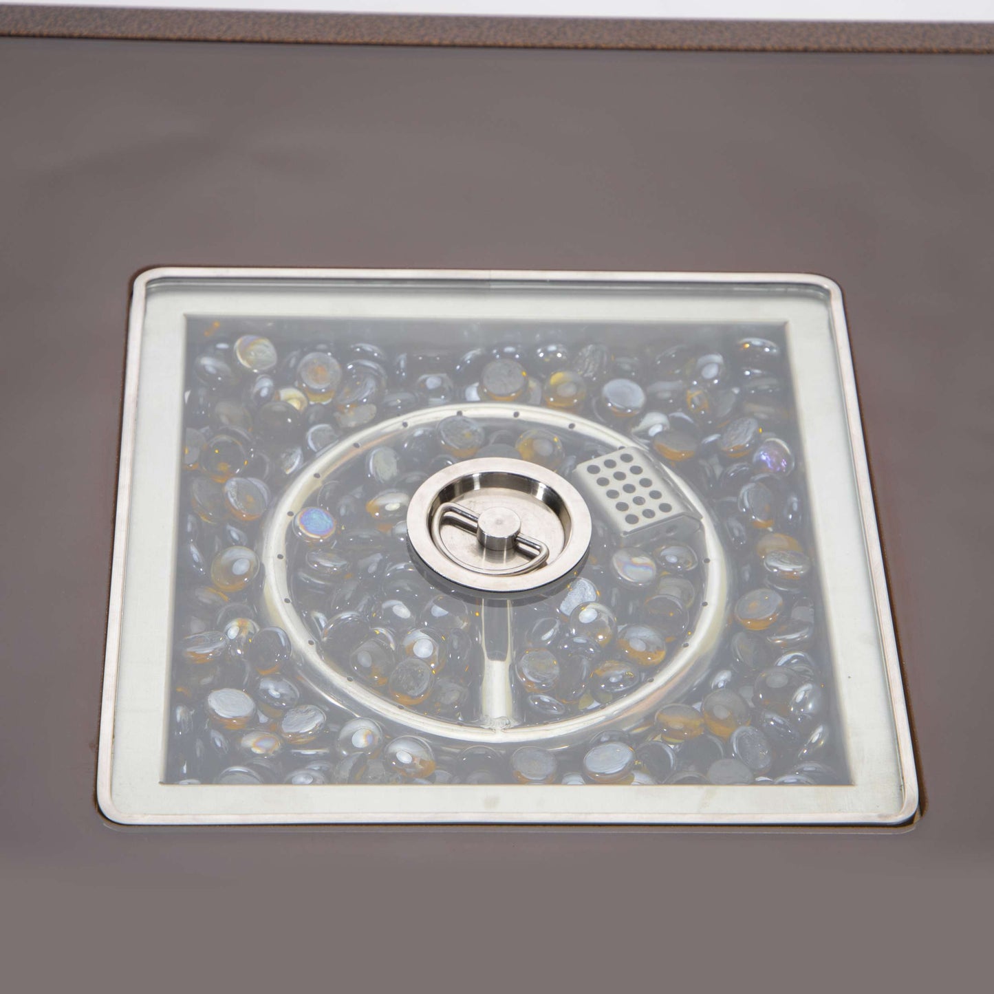 Leisuremod Walbrooke Outdoor Patio Aluminum Square Slats Design Fire Pit Side Table | FIRE PITS | Modishstore - 27