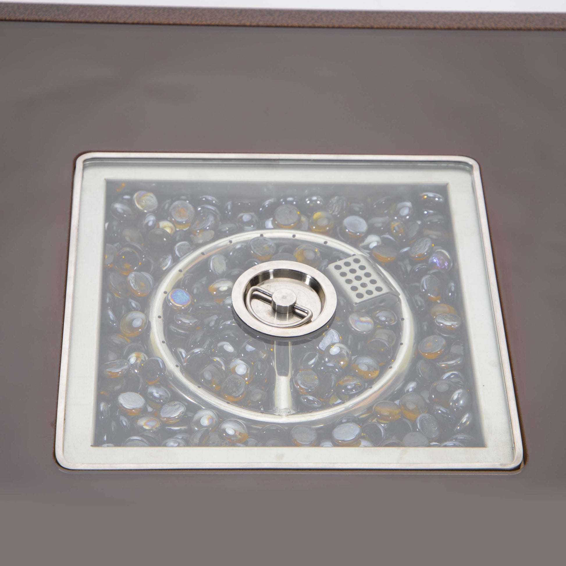 Leisuremod Walbrooke Outdoor Patio Aluminum Square Slats Design Fire Pit Side Table | FIRE PITS | Modishstore - 27