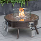 LeisureMod Walbrooke Modern Brown Patio Conversation With Round Fire Pit & Tank Holder | Outdoor Sofas, Loveseats & Sectionals | Modishstore - 46