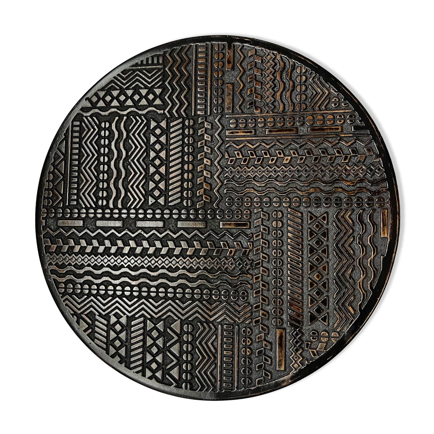Graffiti 23.8"D Brown Wall Art By Gold Leaf | Wall Art | Modishstore - 4