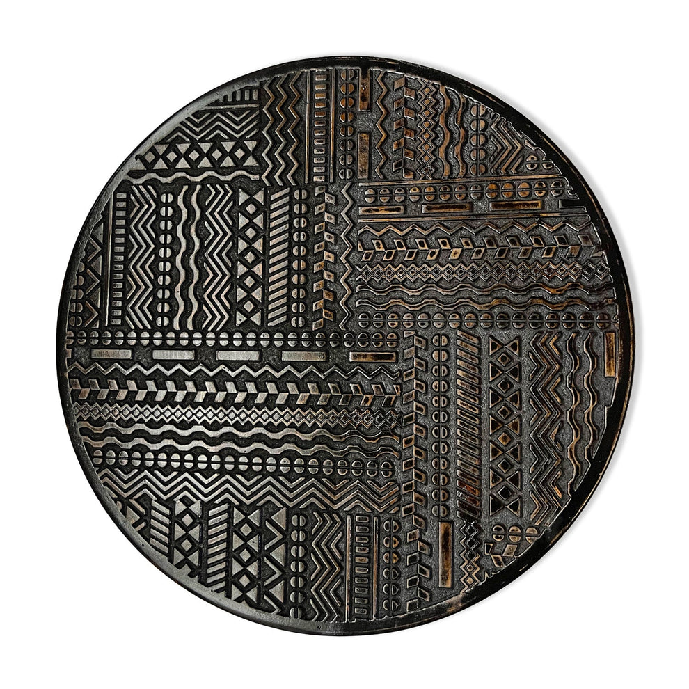 Graffiti 23.8"D Brown Wall Art By Gold Leaf | Wall Art | Modishstore - 4