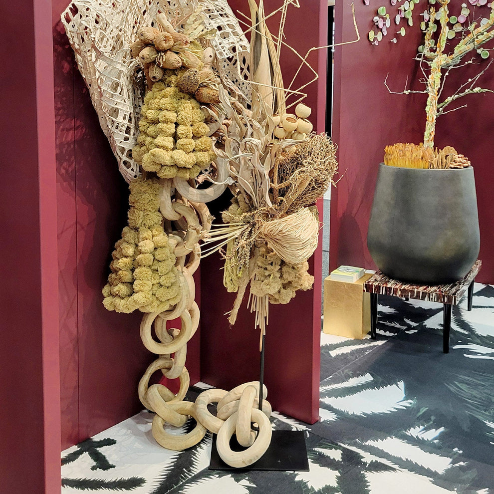 Wood Chain, 2 Link, Set of 2 By Gold Leaf | Sculptures | Modishstore - 11
