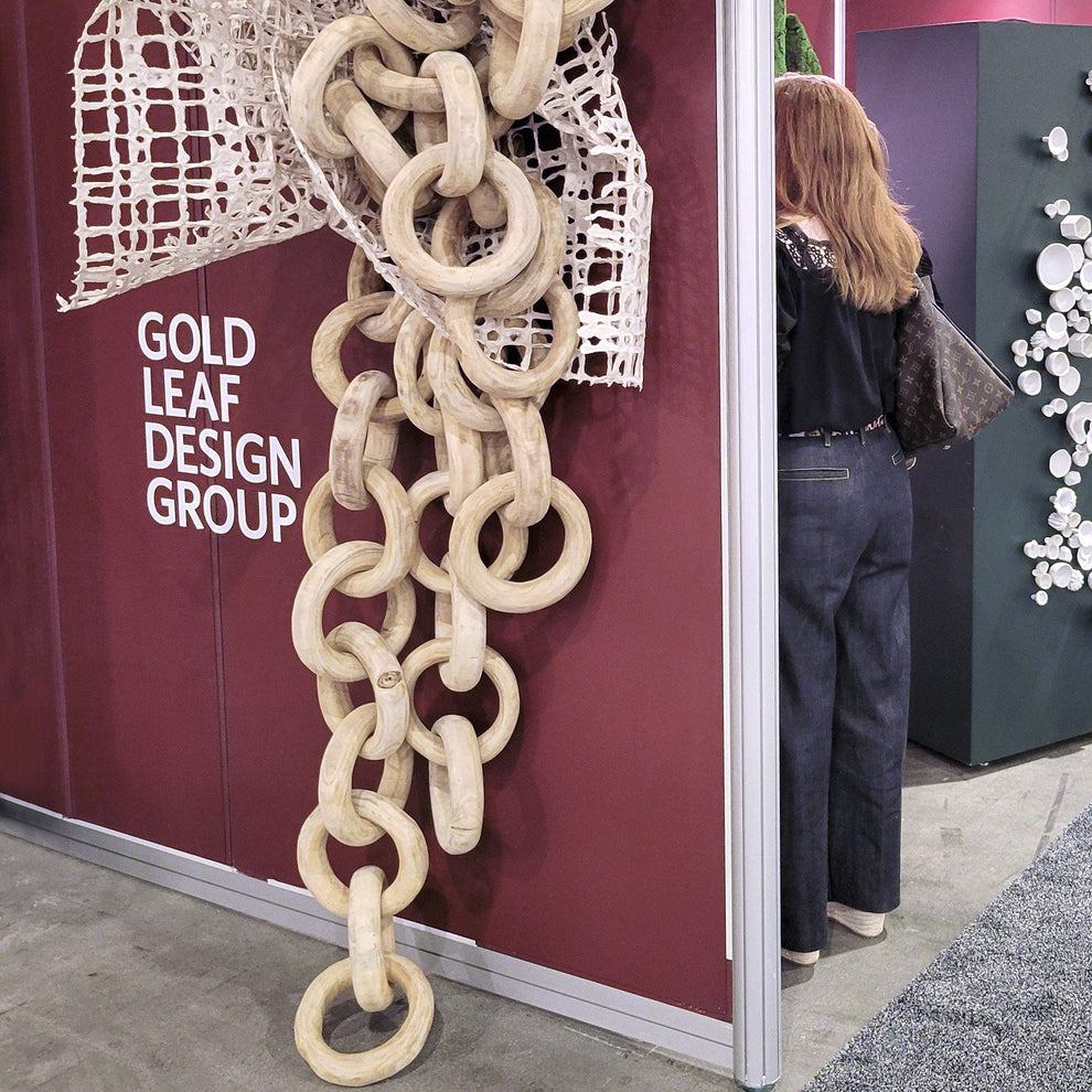 Wood Chain, 8 Link By Gold Leaf | Sculptures | Modishstore - 2