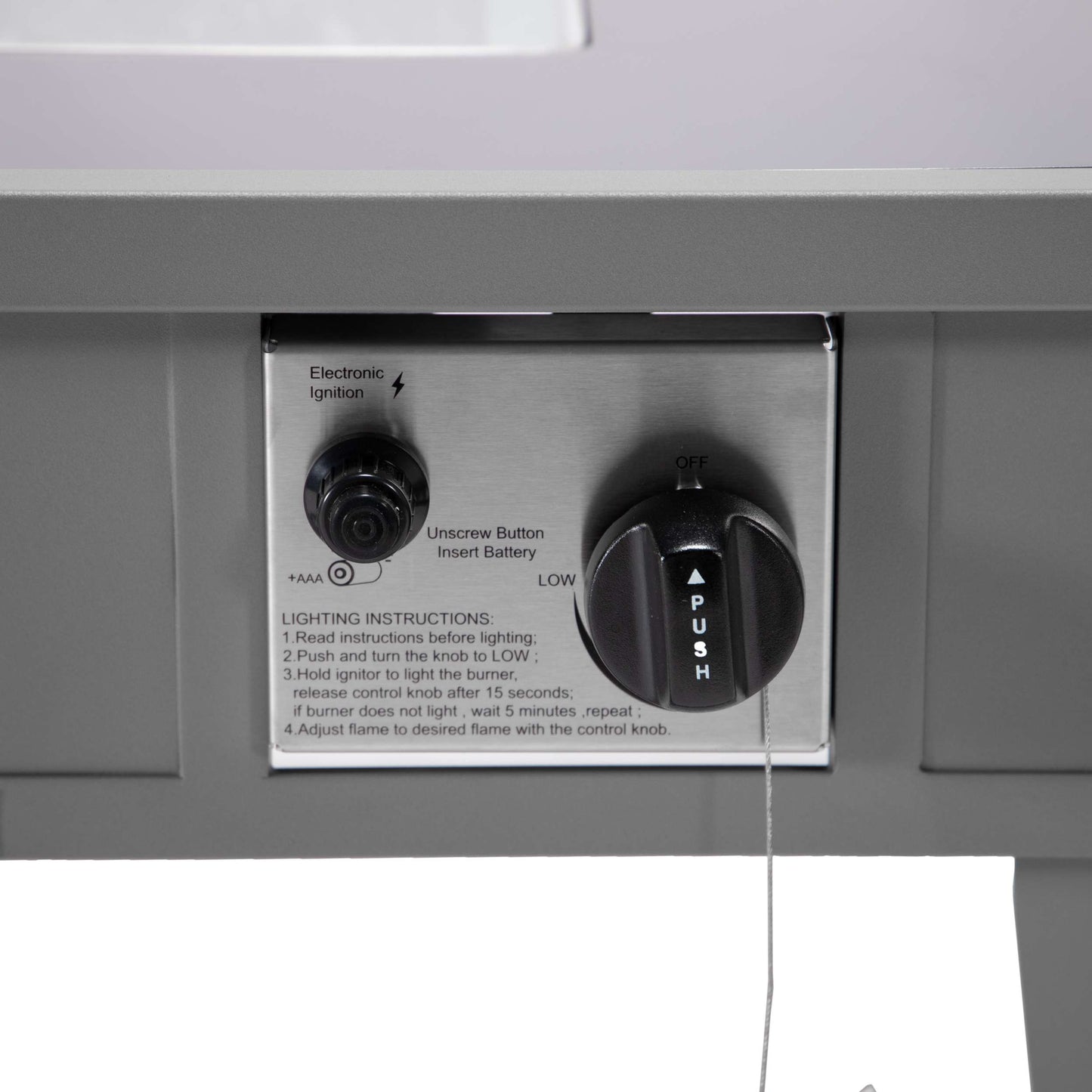 LeisureMod Walbrooke Modern Grey Patio Conversation With Square Fire Pit & Tank Holder | Outdoor Sofas, Loveseats & Sectionals | Modishstore - 15