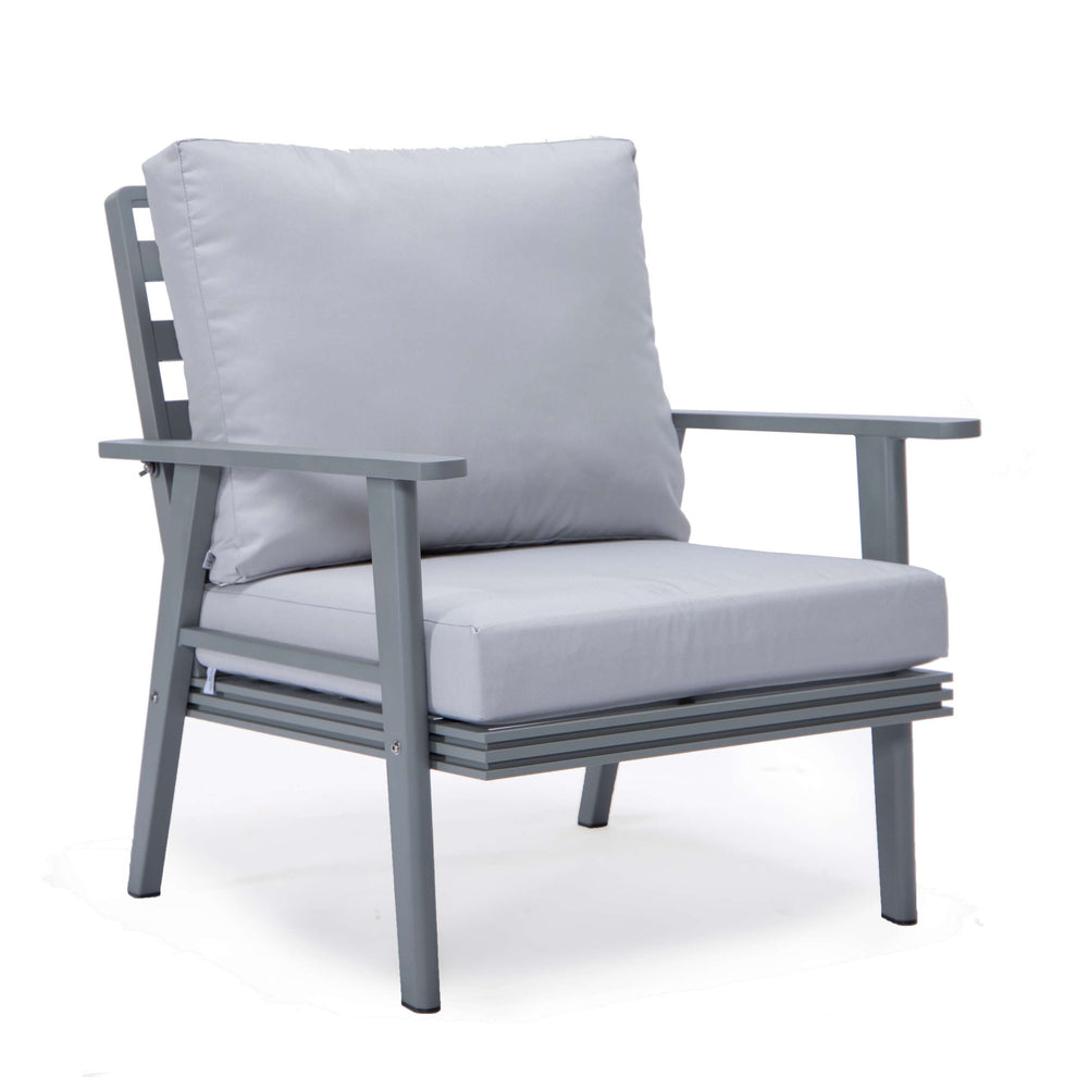 LeisureMod Walbrooke Modern Grey Patio Conversation With Square Fire Pit & Tank Holder | Outdoor Sofas, Loveseats & Sectionals | Modishstore - 48