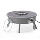 Leisuremod Walbrooke Outdoor Patio Aluminum Round Fire Pit Side Table | FIRE PITS | Modishstore - 33