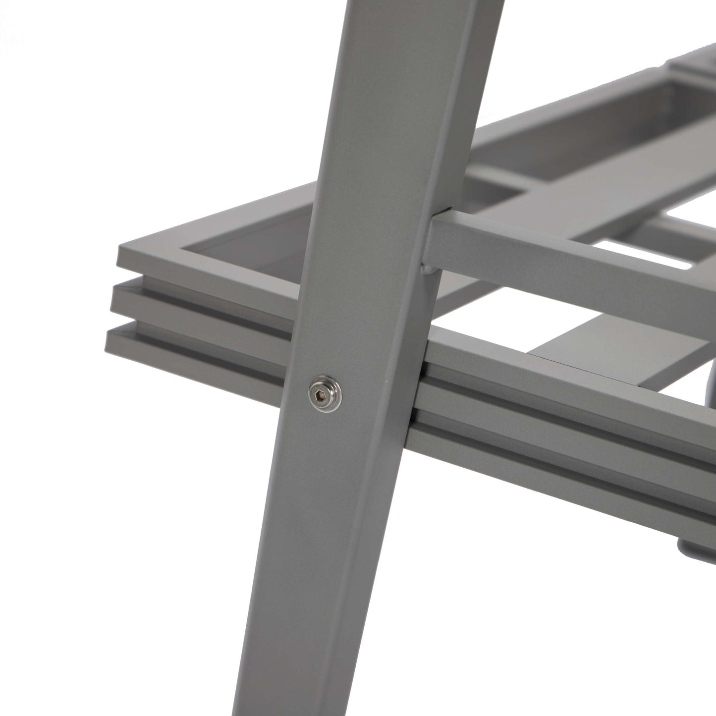 Leisuremod Walbrooke Modern Outdoor Patio Loveseat with Gray Aluminum Frame and Removable Cushions For Patio and Backyard Garden | Outdoor Sofas, Loveseats & Sectionals | Modishstore - 7