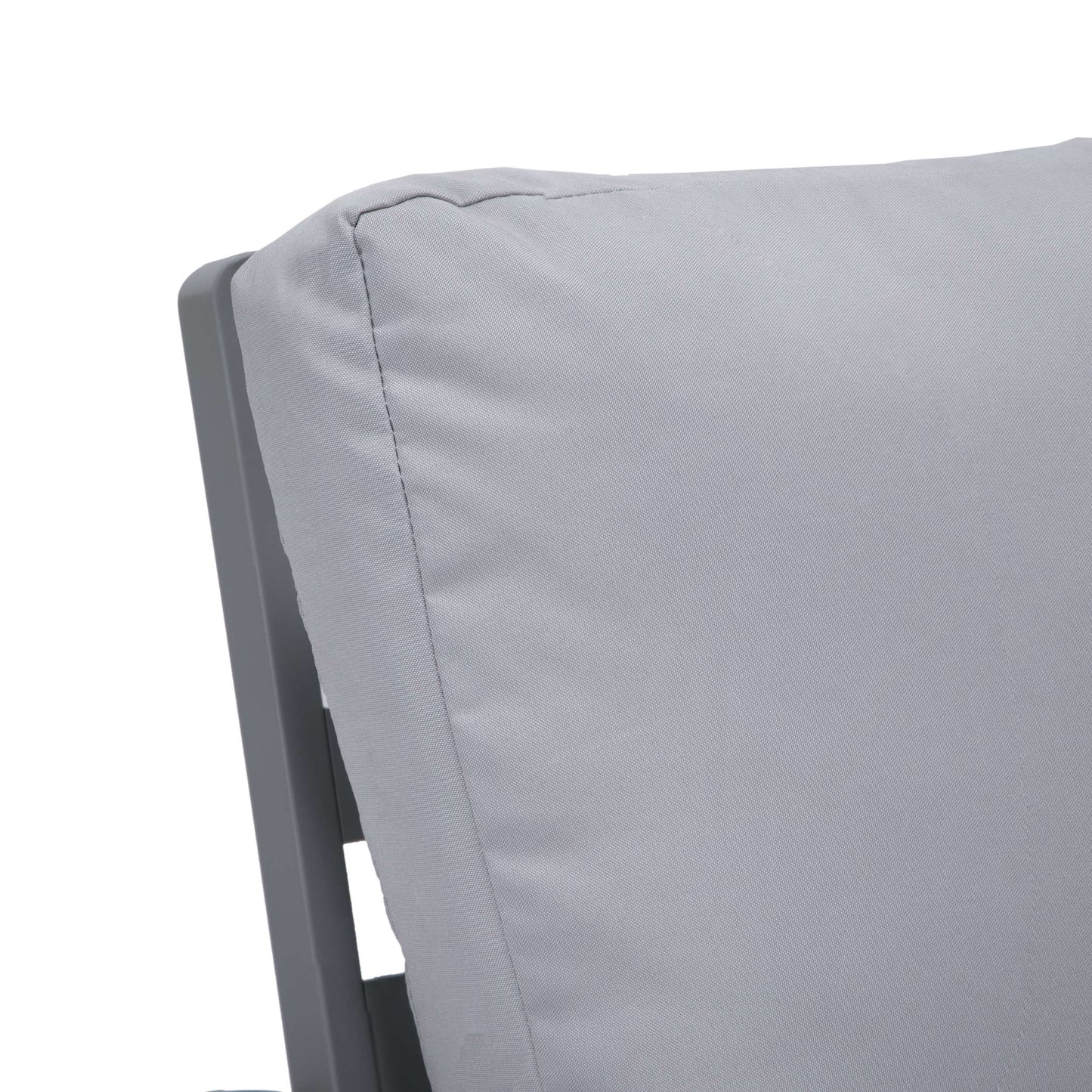 Leisuremod Walbrooke Modern Outdoor Patio Loveseat with Gray Aluminum Frame and Removable Cushions For Patio and Backyard Garden | Outdoor Sofas, Loveseats & Sectionals | Modishstore - 29