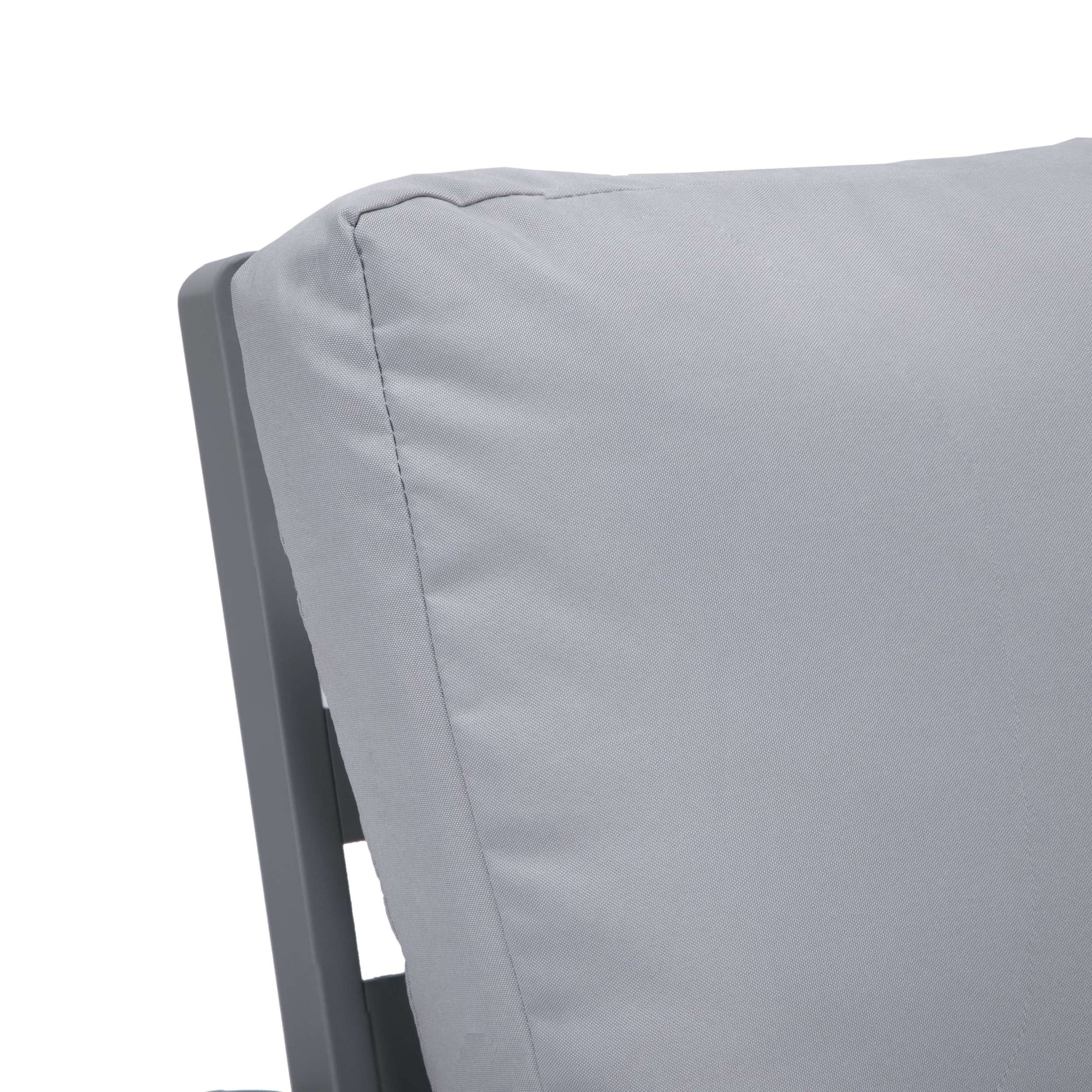 Leisuremod Walbrooke Modern Outdoor Patio Loveseat with Gray Aluminum Frame and Removable Cushions For Patio and Backyard Garden | Outdoor Sofas, Loveseats & Sectionals | Modishstore - 29