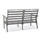 Leisuremod Walbrooke Modern Outdoor Patio Loveseat with Gray Aluminum Frame and Removable Cushions For Patio and Backyard Garden | Outdoor Sofas, Loveseats & Sectionals | Modishstore - 20