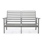 LeisureMod Walbrooke Modern 3-Piece Outdoor Patio Set with Grey Aluminum Frame | Outdoor Sofas, Loveseats & Sectionals | Modishstore - 17
