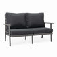 LeisureMod Walbrooke Modern 3-Piece Outdoor Patio Set with Grey Aluminum Frame | Outdoor Sofas, Loveseats & Sectionals | Modishstore - 3