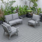 LeisureMod Walbrooke Modern 3-Piece Outdoor Patio Set with Grey Aluminum Frame | Outdoor Sofas, Loveseats & Sectionals | Modishstore - 40