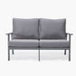 LeisureMod Walbrooke Modern 3-Piece Outdoor Patio Set with Grey Aluminum Frame | Outdoor Sofas, Loveseats & Sectionals | Modishstore - 39