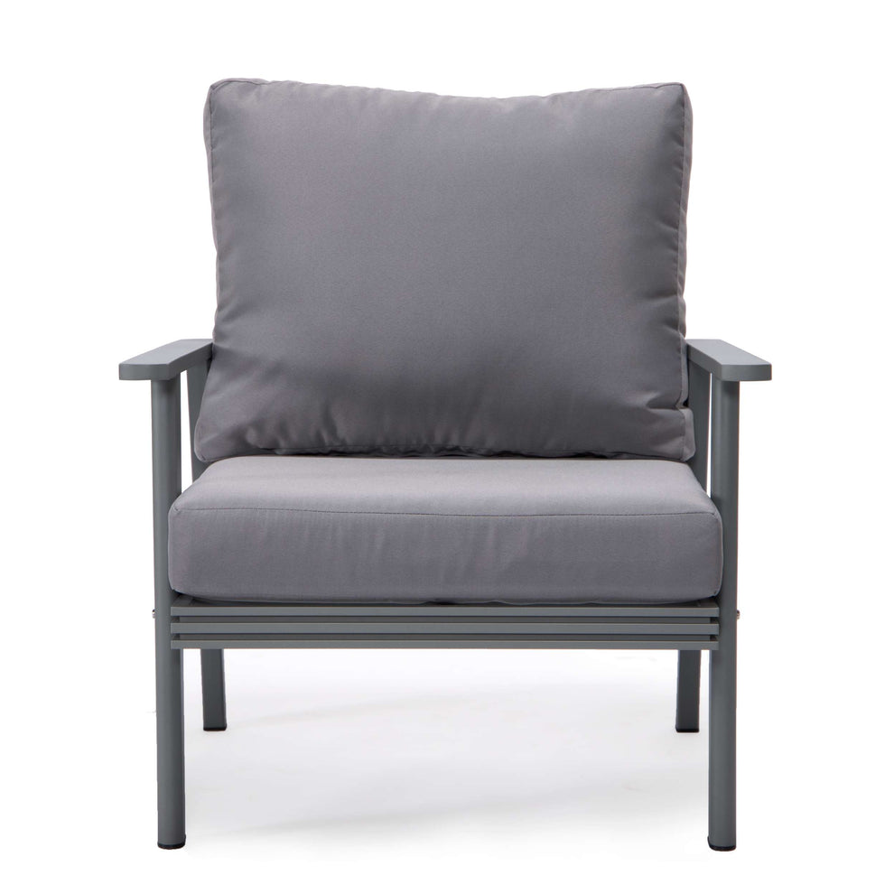 LeisureMod Walbrooke Modern 3-Piece Outdoor Patio Set with Grey Aluminum Frame | Outdoor Sofas, Loveseats & Sectionals | Modishstore - 35