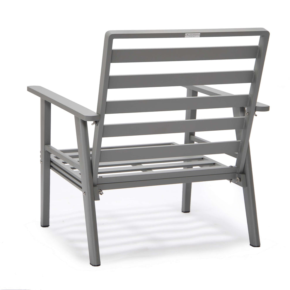 LeisureMod Walbrooke Modern 3-Piece Outdoor Patio Set with Grey Aluminum Frame | Outdoor Sofas, Loveseats & Sectionals | Modishstore - 28