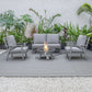 LeisureMod Walbrooke Modern Grey Patio Conversation With Round Fire Pit With Slats Design & Tank Holder | Outdoor Sofas, Loveseats & Sectionals | Modishstore - 30