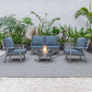 LeisureMod Walbrooke Modern Grey Patio Conversation With Round Fire Pit & Tank Holder | Outdoor Sofas, Loveseats & Sectionals | Modishstore - 21