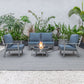 LeisureMod Walbrooke Modern Grey Patio Conversation With Round Fire Pit & Tank Holder | Outdoor Sofas, Loveseats & Sectionals | Modishstore - 21