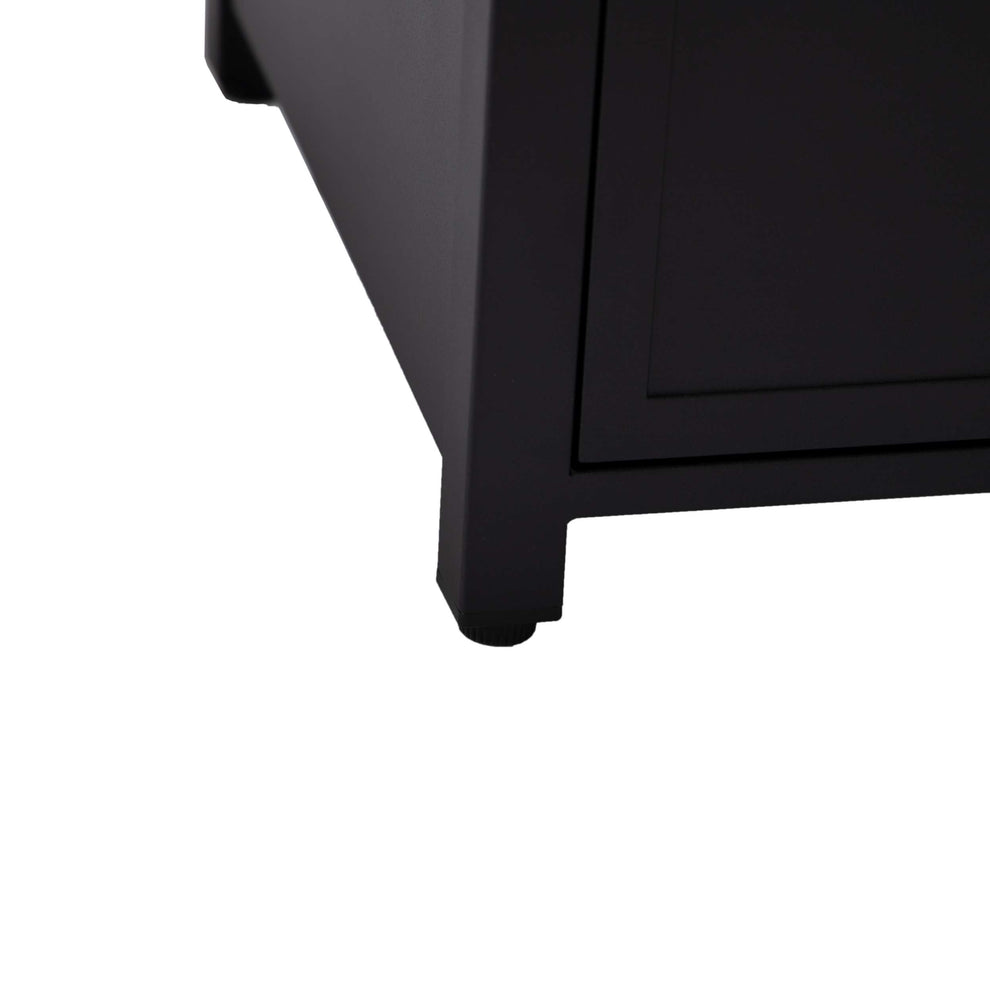 LeisureMod Walbrooke Black Patio Square Tank Holder | FIRE PITS | Modishstore - 3