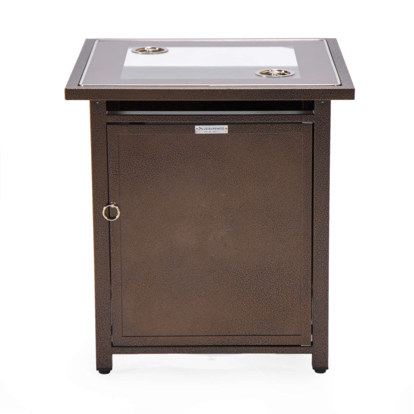 LeisureMod Walbrooke Black Patio Square Tank Holder | FIRE PITS | Modishstore - 11