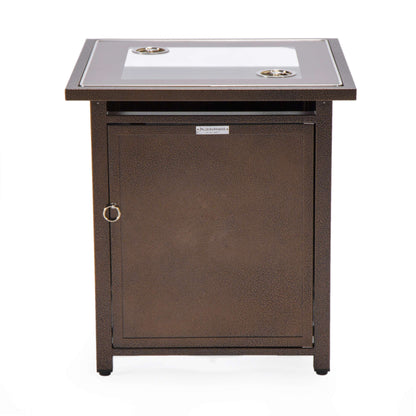 LeisureMod Walbrooke Black Patio Square Tank Holder | FIRE PITS | Modishstore - 11