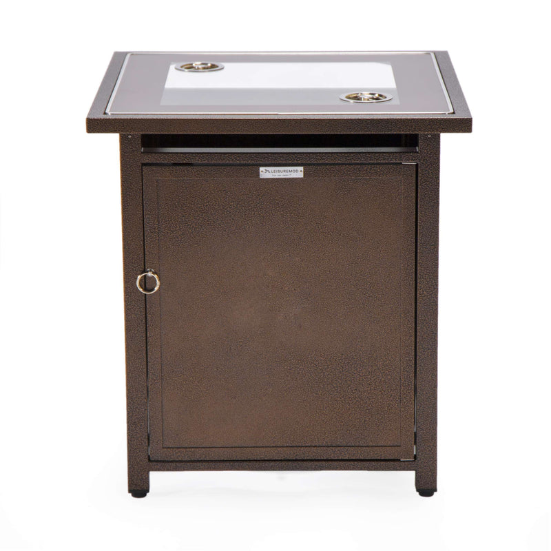 LeisureMod Walbrooke Black Patio Square Tank Holder | FIRE PITS | Modishstore - 11