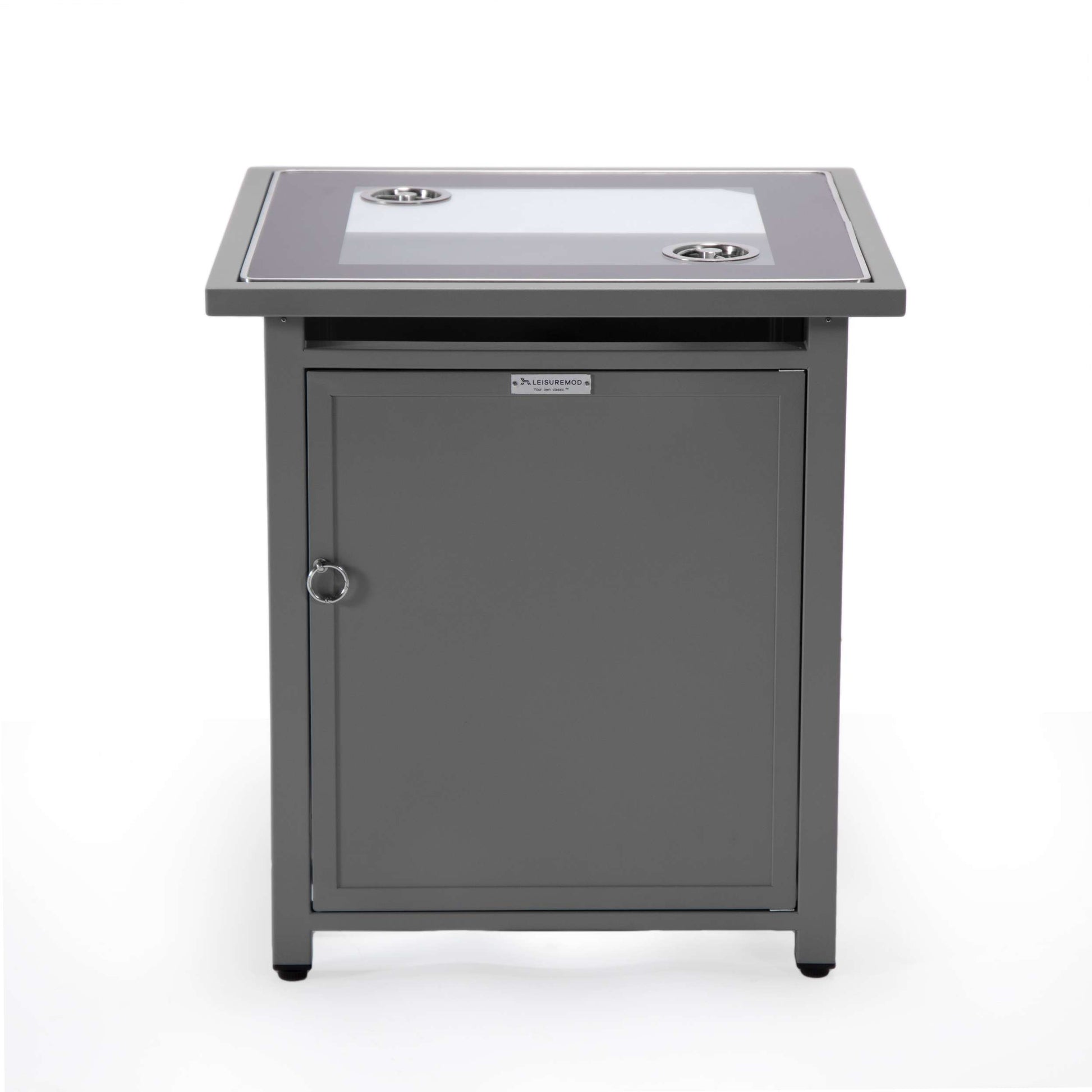 LeisureMod Walbrooke Black Patio Square Tank Holder | FIRE PITS | Modishstore - 20