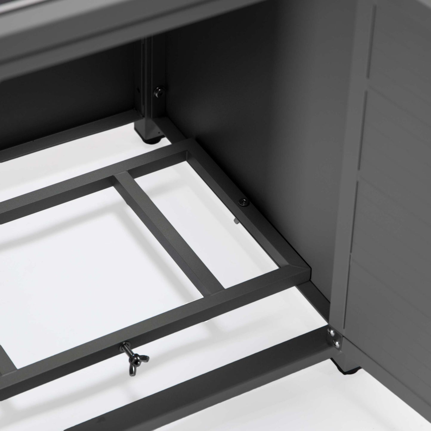 LeisureMod Walbrooke Black Patio Square Tank Holder | FIRE PITS | Modishstore - 27