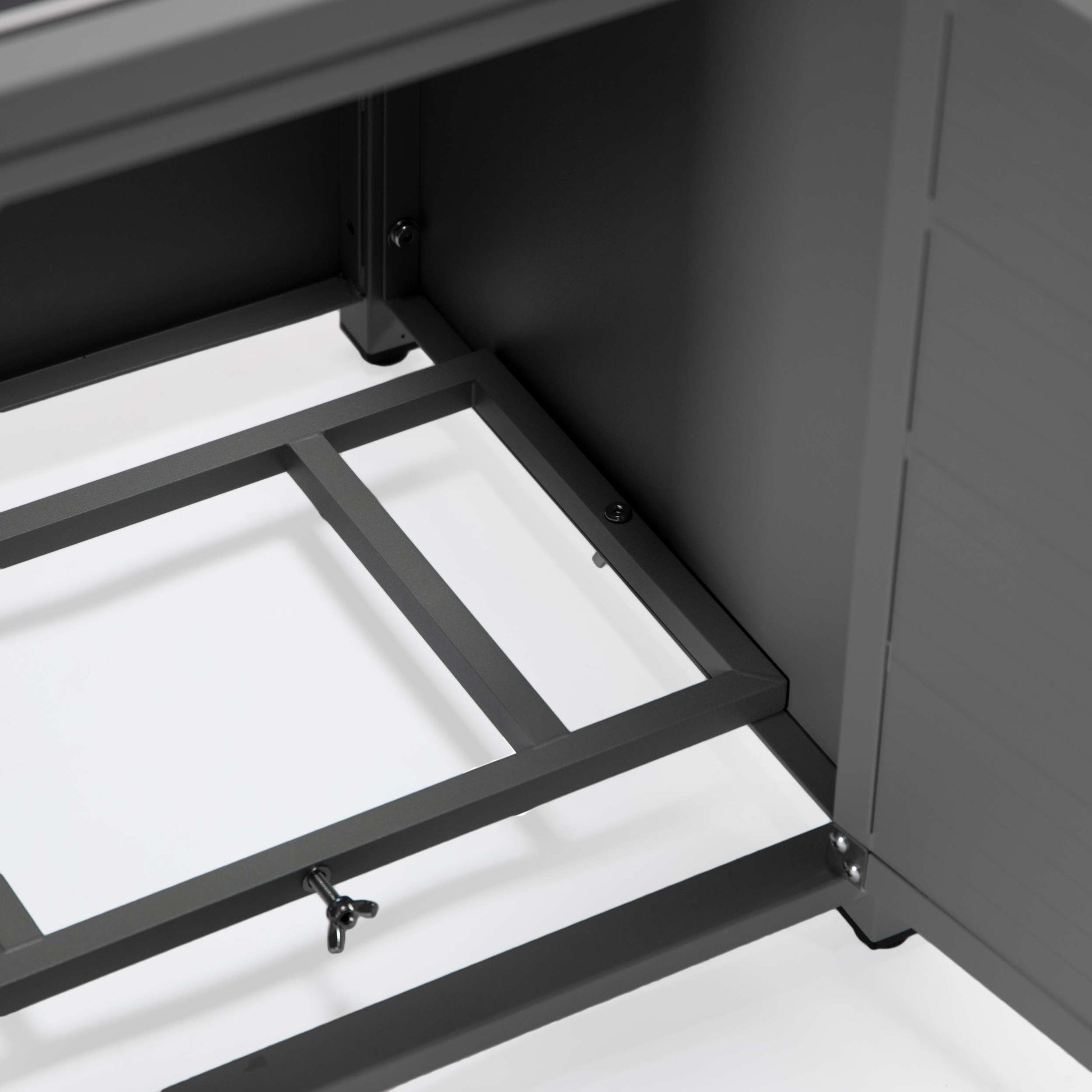 LeisureMod Walbrooke Black Patio Square Tank Holder | FIRE PITS | Modishstore - 27