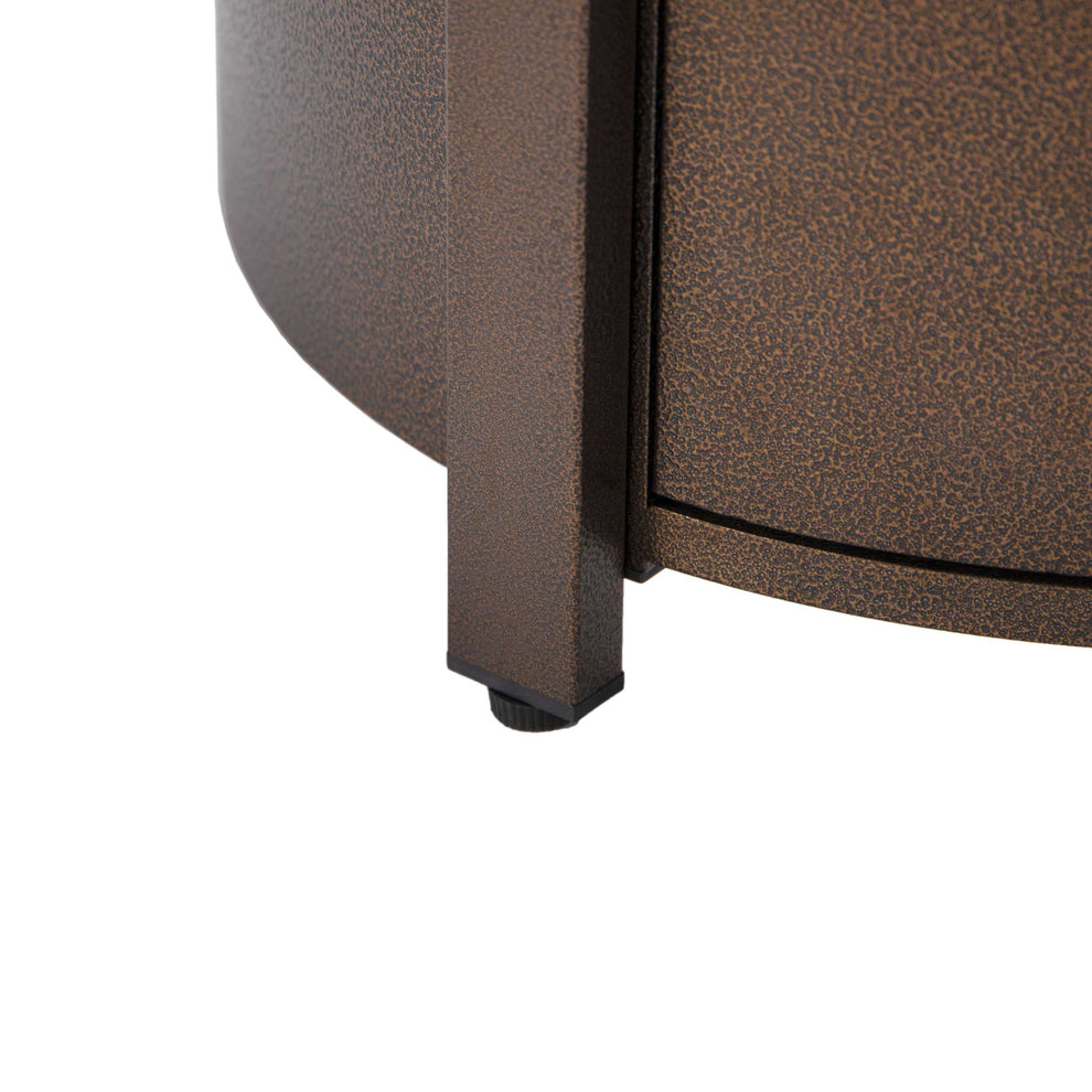 LeisureMod Walbrooke Black Patio Round Tank Holder | FIRE PITS | Modishstore - 14
