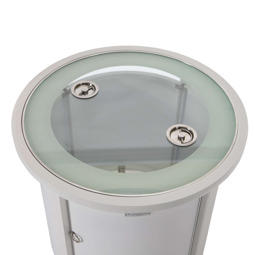 LeisureMod Walbrooke Black Patio Round Tank Holder | FIRE PITS | Modishstore - 34
