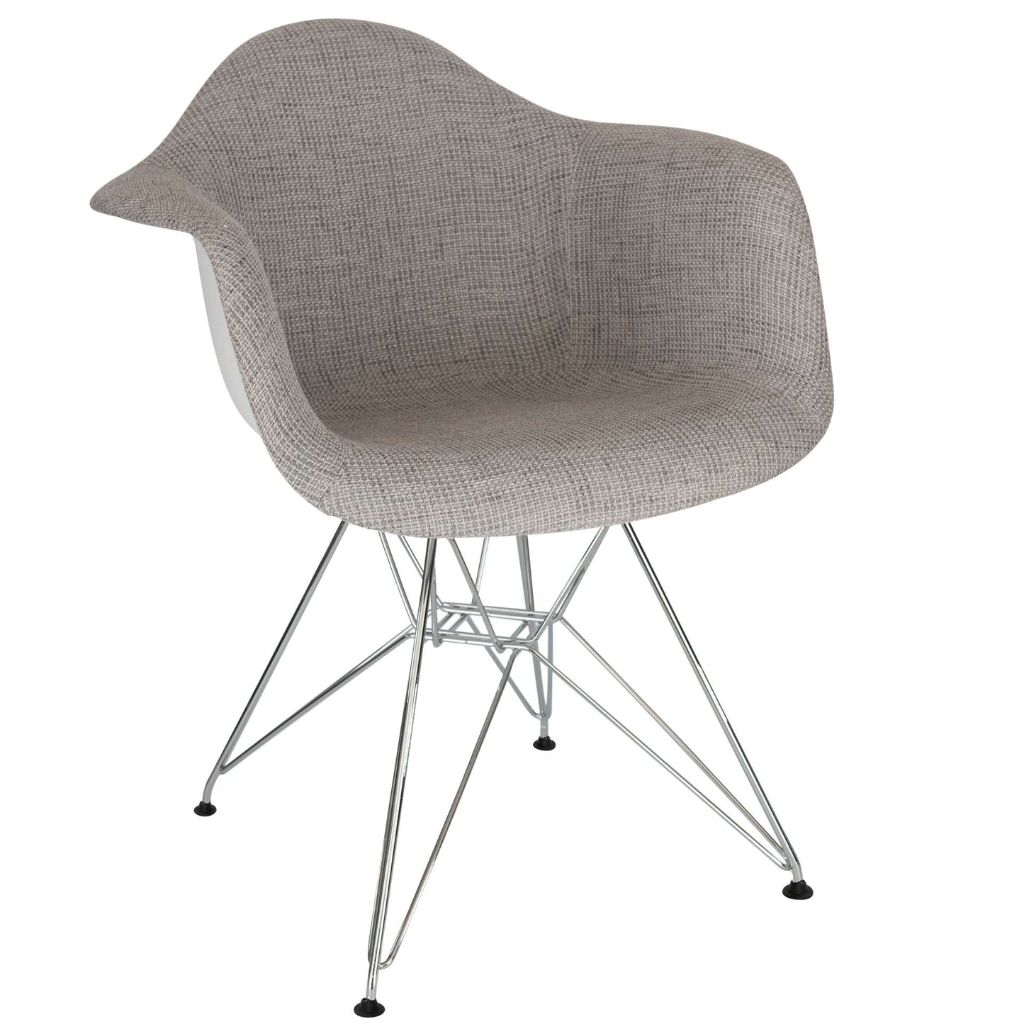 LeisureMod Willow Fabric Eiffel Accent Chair - WM24GRT | Accent Chairs | Modishstore - 2