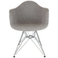 LeisureMod Willow Fabric Eiffel Accent Chair - WM24GRT | Accent Chairs | Modishstore