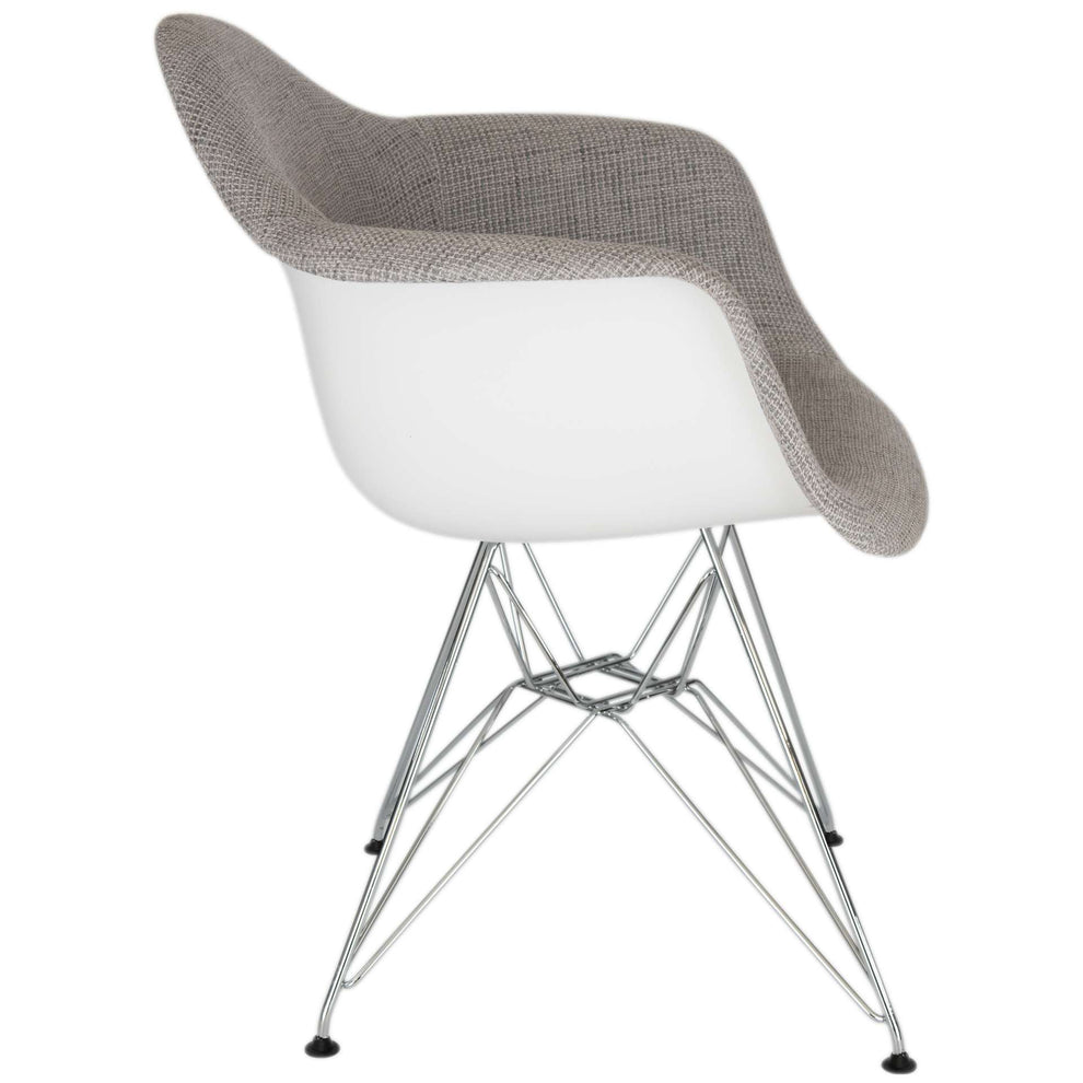 LeisureMod Willow Fabric Eiffel Accent Chair - WM24GRT | Accent Chairs | Modishstore - 4
