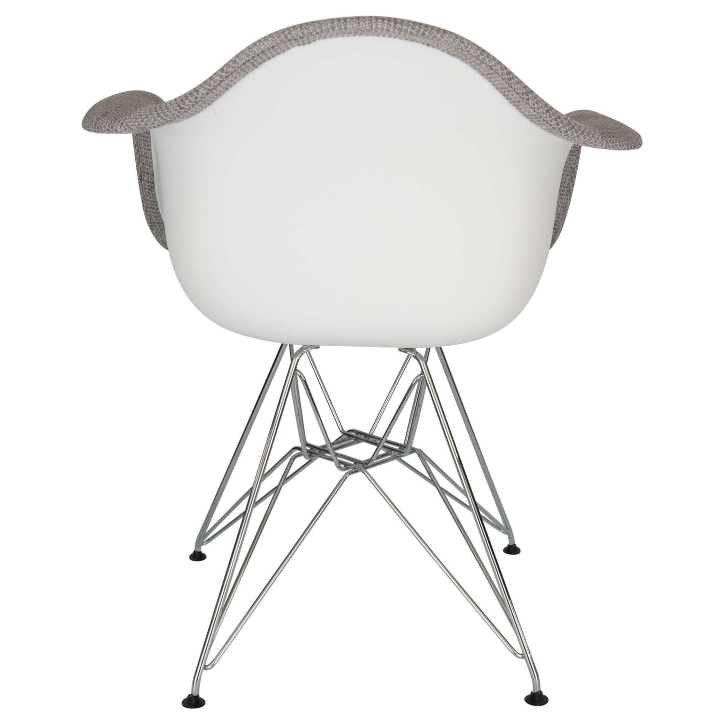 LeisureMod Willow Fabric Eiffel Accent Chair - WM24GRT | Accent Chairs | Modishstore - 3