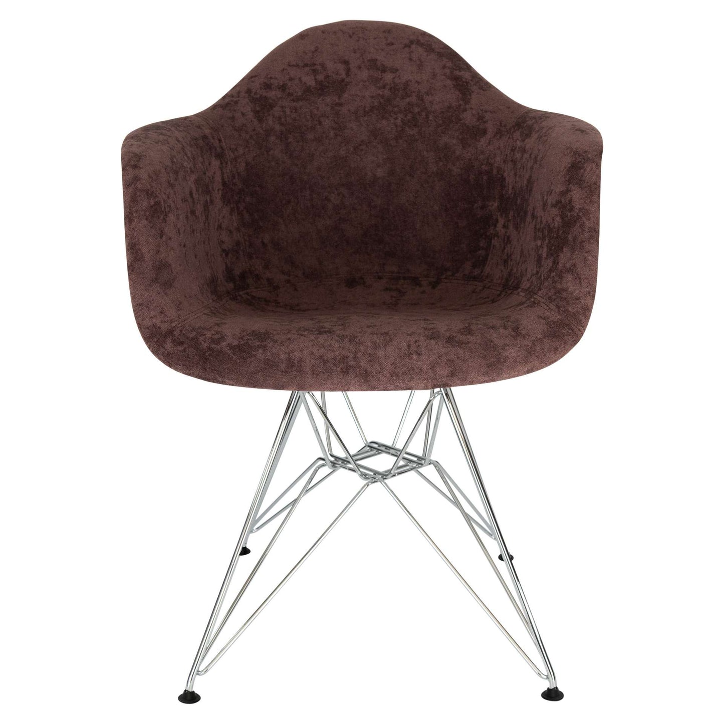 LeisureMod Willow Velvet Eiffel Metal Base Accent Chair - WM24VPR | Accent Chairs | Modishstore - 18