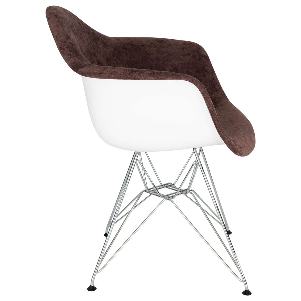 LeisureMod Willow Velvet Eiffel Metal Base Accent Chair - WM24VPR | Accent Chairs | Modishstore - 17