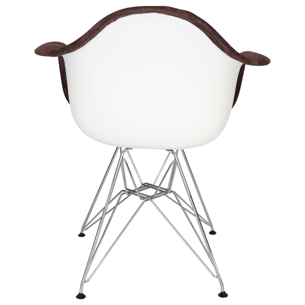 LeisureMod Willow Velvet Eiffel Metal Base Accent Chair - WM24VPR | Accent Chairs | Modishstore - 16