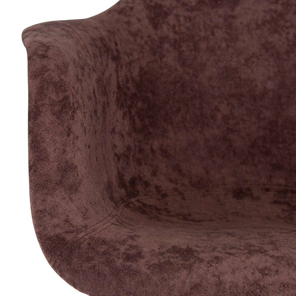 LeisureMod Willow Velvet Eiffel Metal Base Accent Chair - WM24VPR | Accent Chairs | Modishstore - 20