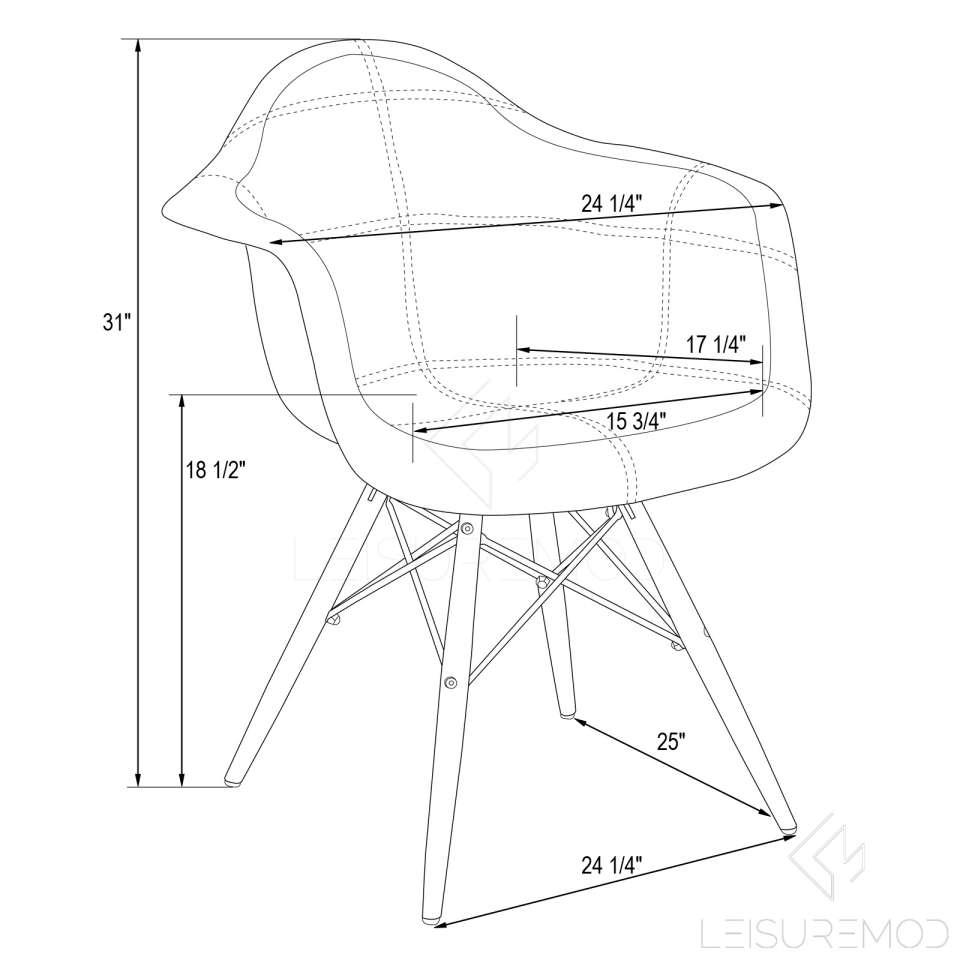 LeisureMod Willow Velvet Eiffel Metal Base Accent Chair - WM24VPR | Accent Chairs | Modishstore - 21