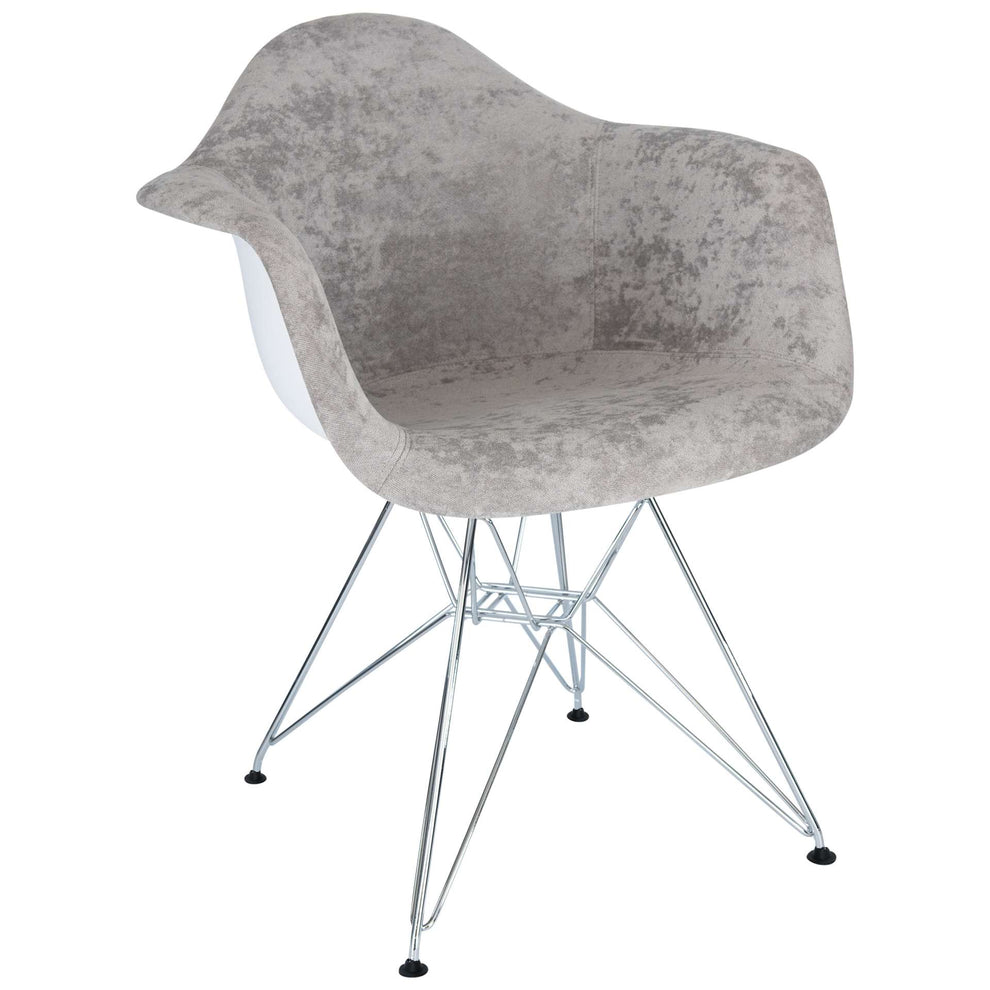 LeisureMod Willow Velvet Eiffel Metal Base Accent Chair - WM24VPR | Accent Chairs | Modishstore - 8