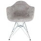 LeisureMod Willow Velvet Eiffel Metal Base Accent Chair - WM24VPR | Accent Chairs | Modishstore - 12