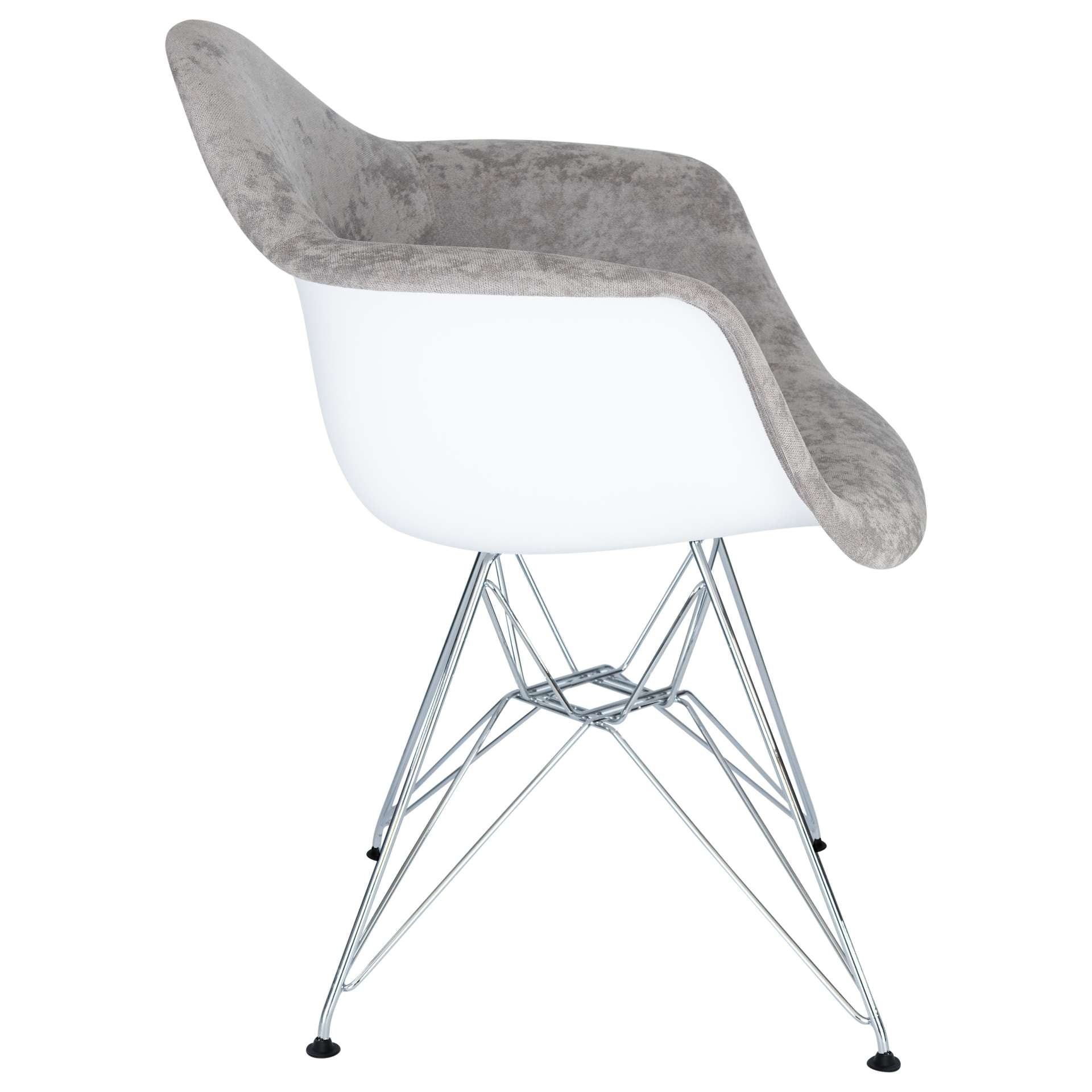 LeisureMod Willow Velvet Eiffel Metal Base Accent Chair - WM24VPR | Accent Chairs | Modishstore - 11
