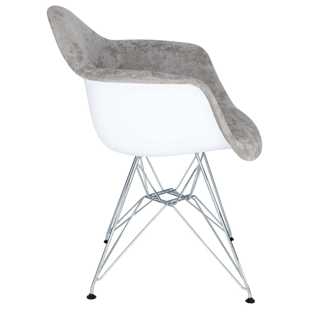 LeisureMod Willow Velvet Eiffel Metal Base Accent Chair - WM24VPR | Accent Chairs | Modishstore - 11