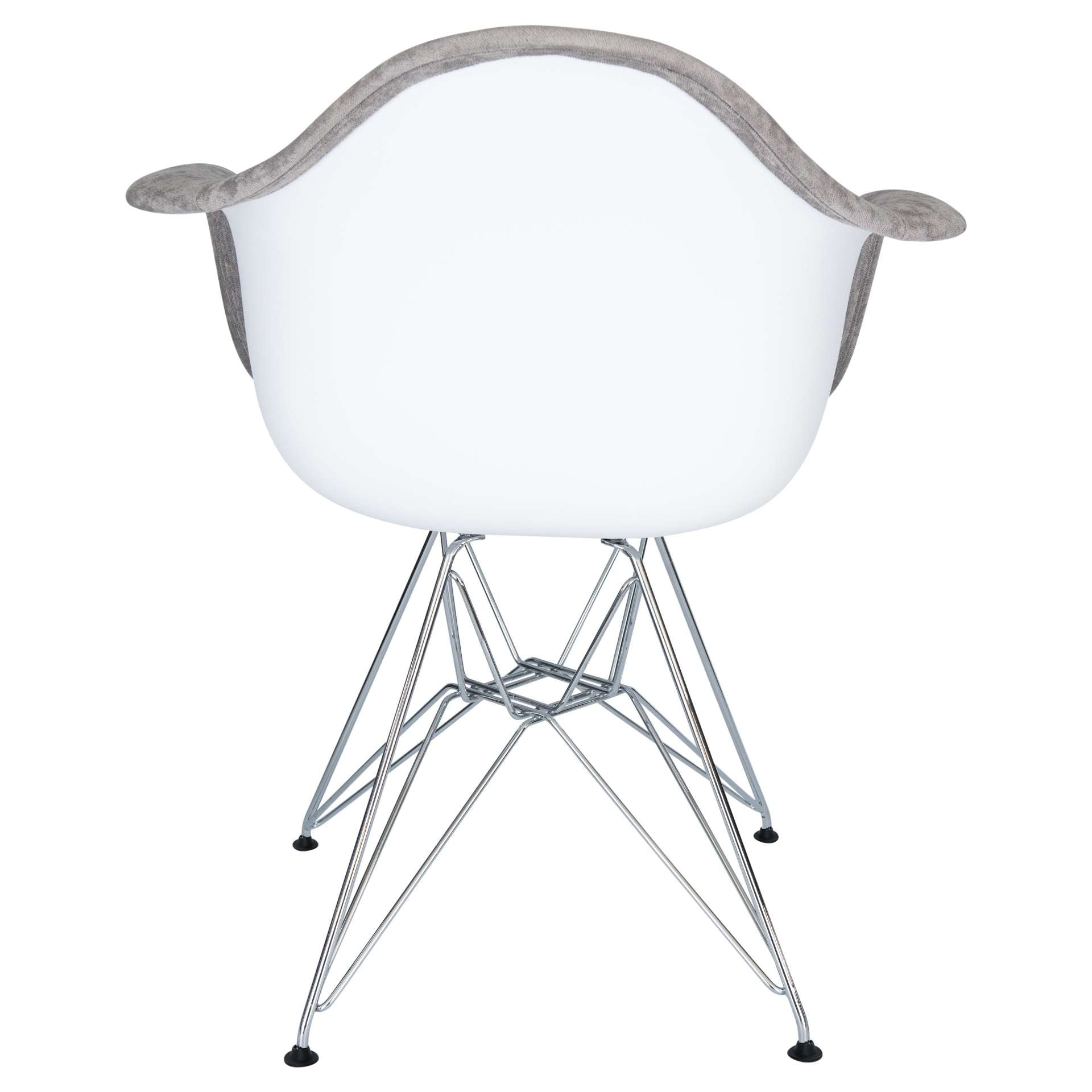 LeisureMod Willow Velvet Eiffel Metal Base Accent Chair - WM24VPR | Accent Chairs | Modishstore - 10