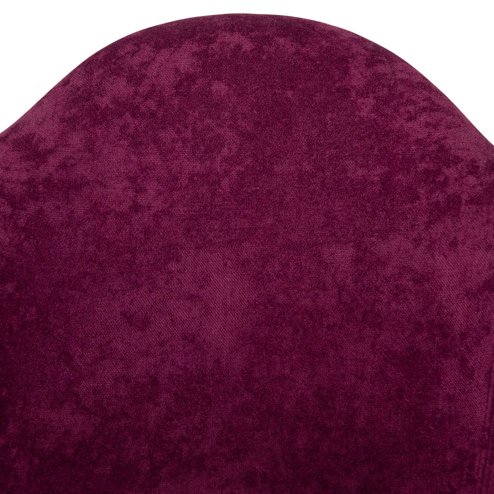 LeisureMod Willow Velvet Eiffel Metal Base Accent Chair - WM24VPR | Accent Chairs | Modishstore - 7